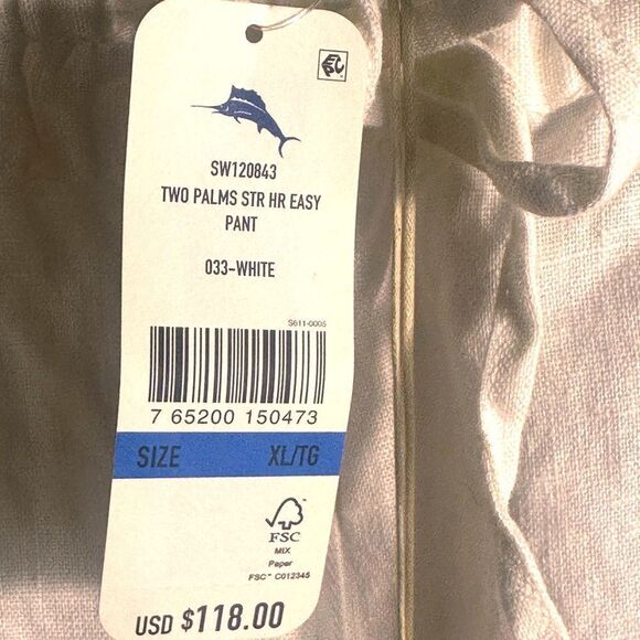 Tommy Bahama Two Palms High Waist Linen Pants Size XL NWT 📦 - Picture 7 of 10